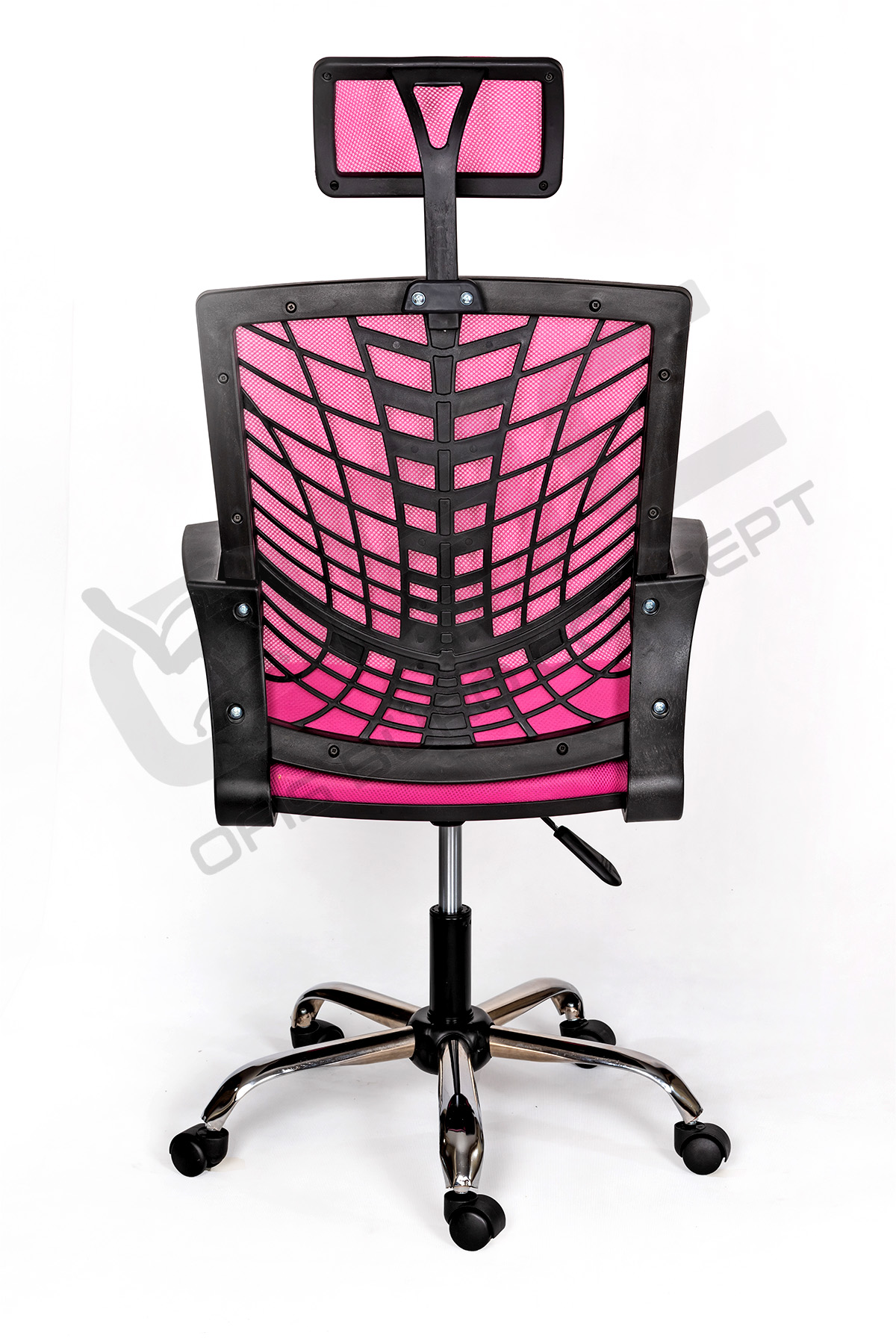 Devsit%20Defne%20Fileli%20Ofis%20Koltuğu%20Krom%20Pembe